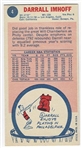 1969 Topps Basketball #4 Darrall Imhoff - Philadelphia 76ers RC